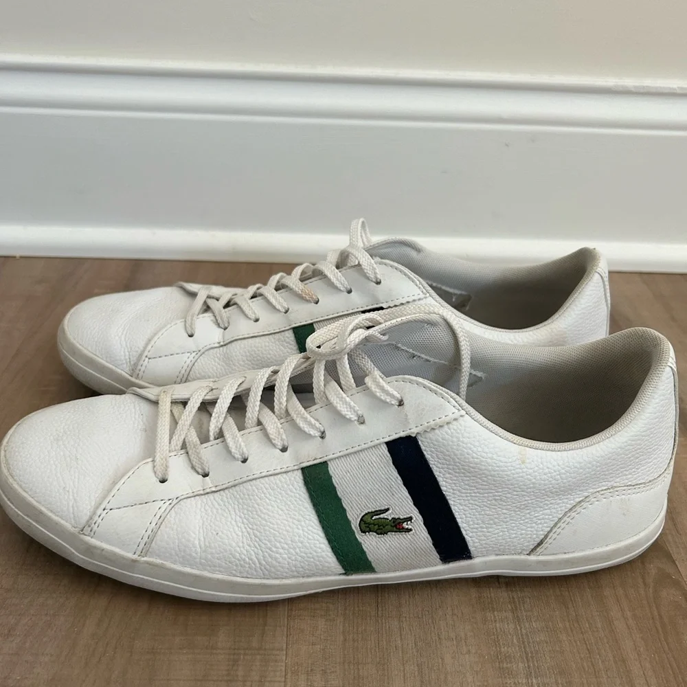 Lacoste Men’s Lerond Sneakers White Size 12